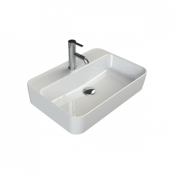 Turkuaz Cerastyle Hera 60X42 Cm Beyaz Tezgah Üstü Lavabo