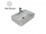 Turkuaz Cerastyle Hera 60X42 Cm Mat Beyaz Tezgah Üstü Lavabo