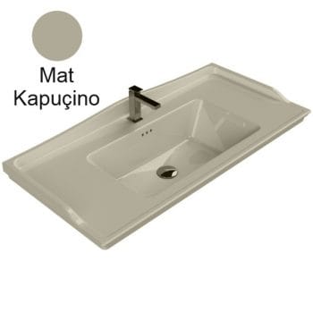Turkuaz Cerastyle Kapadokya 100X48 Cm Mat Kapuçino Etajerli Lavabo
