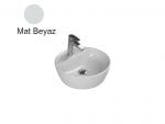 Turkuaz Cerastyle One Ø 42 Cm Mat Beyaz Tezgah Üstü Lavabo