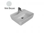 Turkuaz Cerastyle One 55X45 Cm Mat Beyaz Tezgah Üstü Lavabo