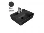 Turkuaz Cerastyle One 55X45 Cm Mat Siyah Tezgah Üstü Lavabo
