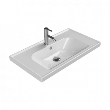 Turkuaz Cerastyle Frame 70X45 Cm Beyaz Etajerli Lavabo  - Clean Active Antibakteriyel Lavabo