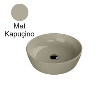 Turkuaz Cerastyle One Ø 46 Cm Mat Kapuçino Tezgah Üstü Lavabo
