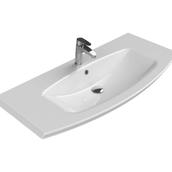 Turkuaz Cerastyle Plus 110X51 Cm Beyaz Etajerli Lavabo