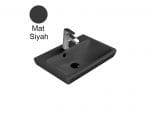 Turkuaz Cerastyle Porto 55X38 Cm Mat Siyah Etajerli Lavabo