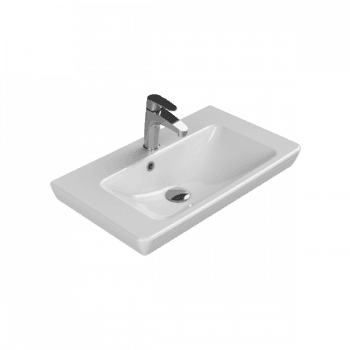 Turkuaz Cerastyle Porto 65X38 Cm Beyaz Etajerli Lavabo
