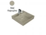 Turkuaz Cerastyle Sharp 48X48 Cm Mat Kapuçino Etajerli Lavabo