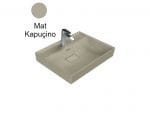 Turkuaz Cerastyle Sharp 60X48 Cm Mat Kapuçino Etajerli Lavabo