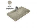 Turkuaz Cerastyle Sharp 80X48 Cm Mat Kapuçino Etajerli Lavabo