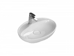 Turkuaz Cerastyle Lal  60X45,5 Cm Beyaz Tezgah Üstü Lavabo  - Clean Active Antibakteriyel Lavabo