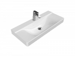 Turkuaz Cerastyle Mona 100X45 Cm Beyaz Etajerli Lavabo