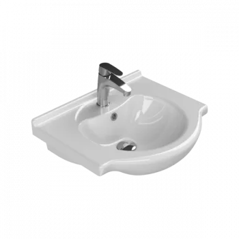 Turkuaz Cerastyle Nil 55X47 Cm Beyaz Etajerli Lavabo