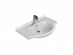 Turkuaz Cerastyle Nil 75X50 Cm Beyaz Etajerli Lavabo