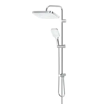 Valtemo Rainway VS-2913 Krom-Beyaz Tepe Duş Seti