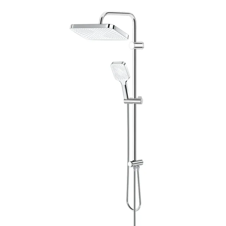 Valtemo NeoFlex Pvc Hortumlu, Krom Beyaz Duş Seti Vs-2913