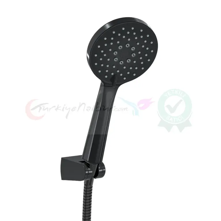 Valtemo Duş Seti Yorumları & Valtemo Batarya Yorumları 53 Valtemo Mat Siyah Fonksiyonlu El Duşu + Hortum + Mafsal 3’lü Duş Seti Vs-7974