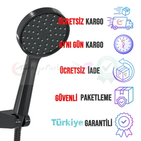Ücretsiz Kargo Avantajıyla Valtemo Siyah El Duşu