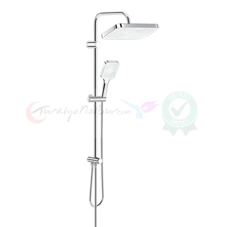 Valtemo Duş Seti Yorumları & Valtemo Batarya Yorumları 27 Valtemo NeoFlex Pvc Hortumlu, Krom Beyaz Duş Seti Vs-2913