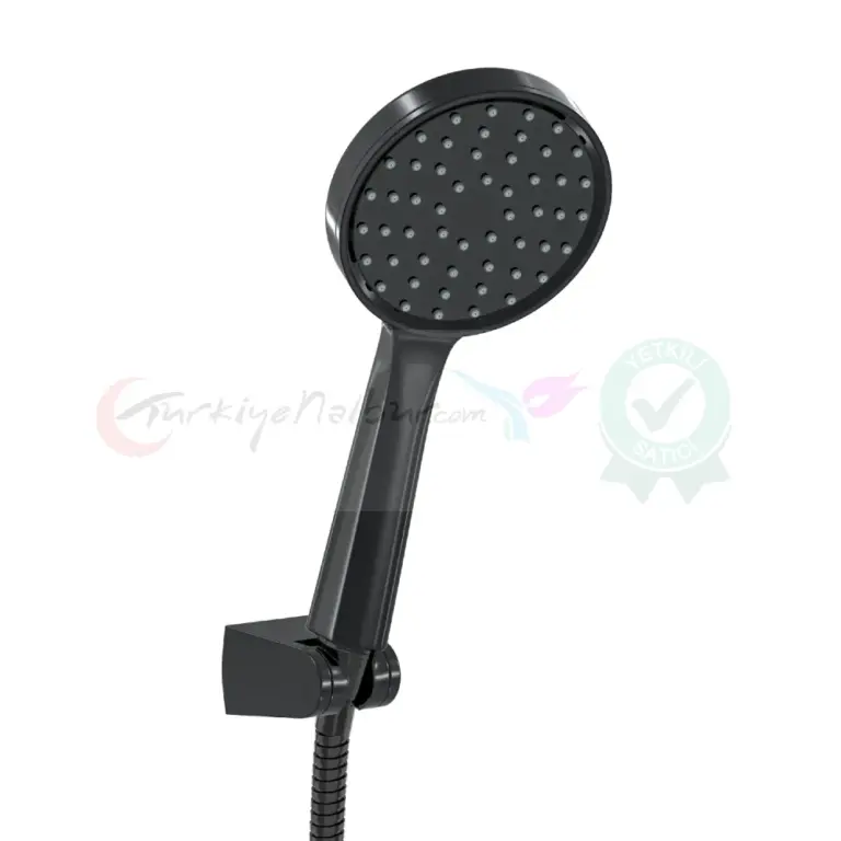 Valtemo Duş Seti Yorumları & Valtemo Batarya Yorumları 47 Valtemo Jumbo Siyah El Duşu + Hortum + Mafsal 3’lü Duş Seti Vs-7944