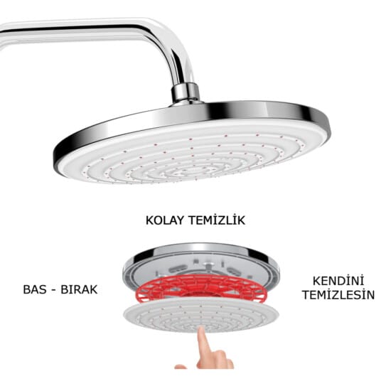 Valtemo vs-2904 tepe duşu kireç kırıcı sistemi