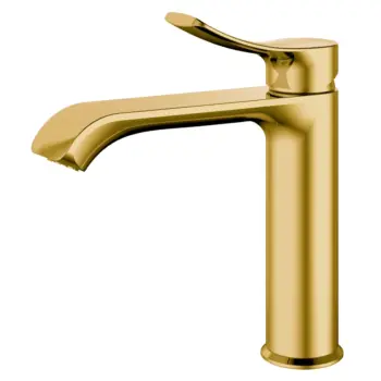 Valtemo Valero Vm-1204 Fırçalı Gold Lavabo Bataryası
