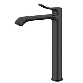 Valtemo vm-1212 mat siyah uzun çanak lavabo bataryası