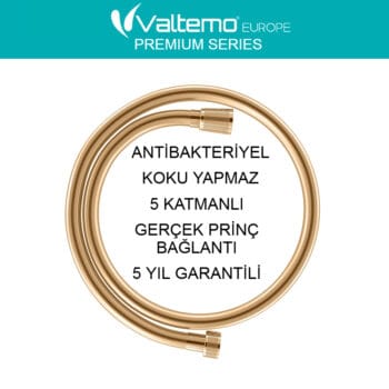 Valtemo Vs-270 60cm batarya duş seti bağlantı hortumu antibakteriyel