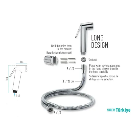 valtemo vs-8860 engelli el duşu fıskiyesi