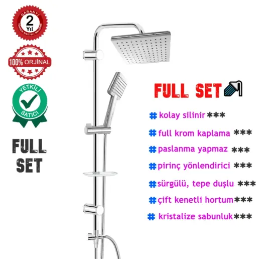 dushlux dc 0112 tepe duş seti özellikleri