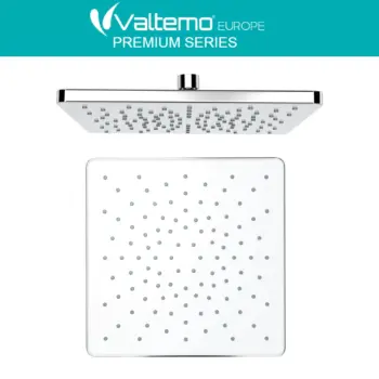 valtemo vs-9970 krom beyaz kare tepe duş başlığı