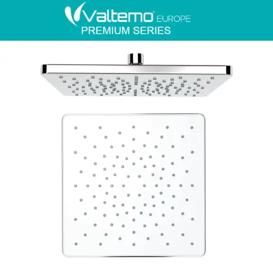 valtemo vs-9970 krom beyaz kare tepe duş başlığı