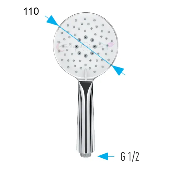 Valtemo Nobel Krom El Duşu - Fonksiyonlu 33 Valtemo Vs 9257 El Duşu Ölçüsü ve Boyutu