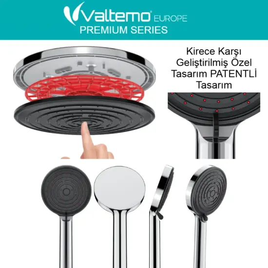 valtemo kireç temizleyicili el duşu
