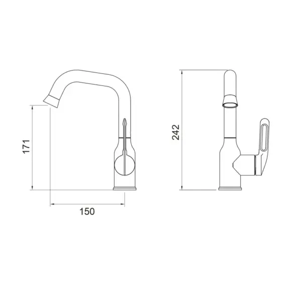 Valtemo Stello Art Gray Lavabo Bataryası (Uzun) VM-1403 47 valtemo stello vm 1403 batarya ölçüsü boyutu ve özellikleri