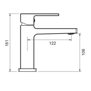 valtemo quatro vm-1101 lavabo bataryası ölçüsü boyutu