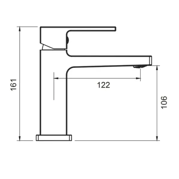 Valtemo Quatro Krom Lavabo Bataryası VM-1101 42 valtemo quatro vm-1101 lavabo bataryası ölçüsü boyutu