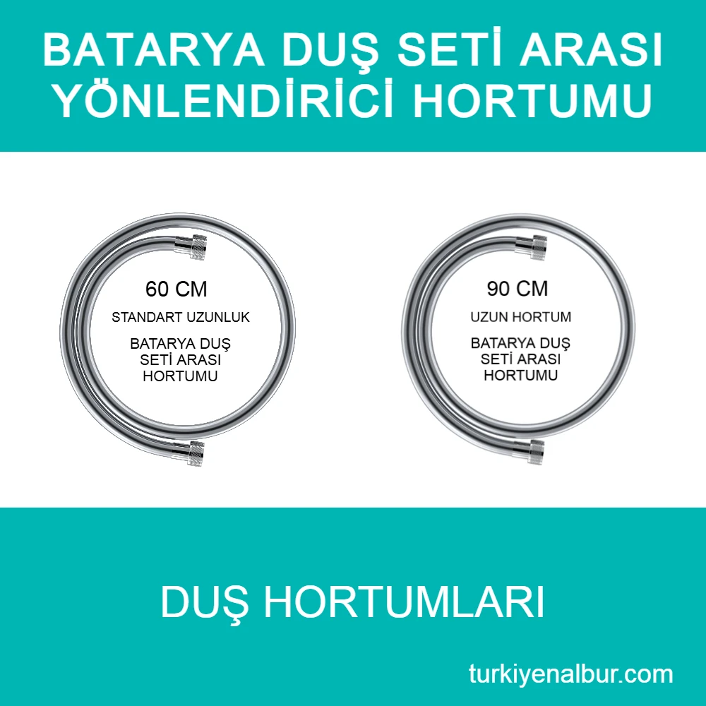 Duş Hortumu Modelleri ve Fiyatları 83 Batarya Duş Seti Arası Yönlendirici Hortumu