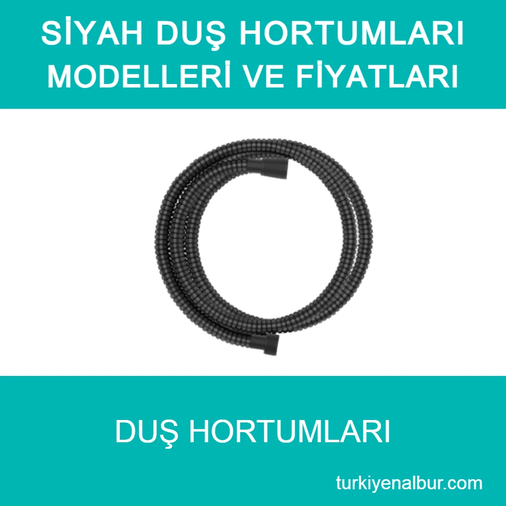 Duş Hortumu Modelleri ve Fiyatları 47 Siyah Duş Hortumu Modelleri ve Fiyatları