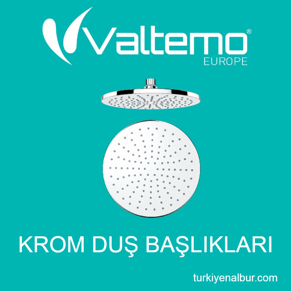 Valtemo Duş Başlıkları Modelleri ve Fiyatları 24 Valtemo Krom Duş Başlıkları