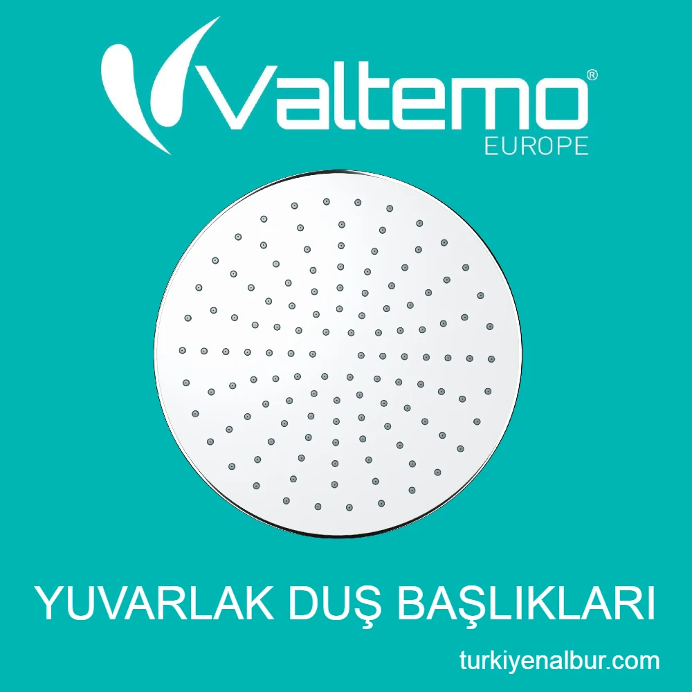 Valtemo Duş Başlıkları Modelleri ve Fiyatları 50 Valtemo Yuvarlak Model Duş Başlıkları