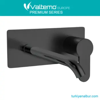 Valtemo Vs 4872 Siyah Ankastre Lavabo Bataryası