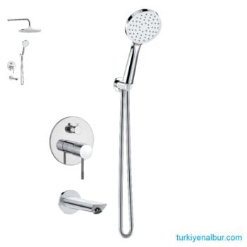 Valtemo Iconic VS-4416 Krom Ankastre Duş Seti