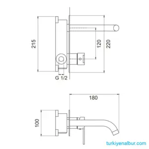 Valtemo Ritmo Square VS-4874 Krom Ankastre Lavabo Bataryası 20 Valtemo Ritmo Square VS-4874 Krom Ankastre Lavabo Bataryası Boyutu Ölçüsü
