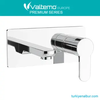 Valtemo Teos Square VS-4870 Krom Ankastre Lavabo Bataryası