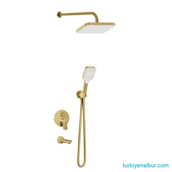 Valtemo Valero VS-4412 Mat Gold Ankastre Duş Seti