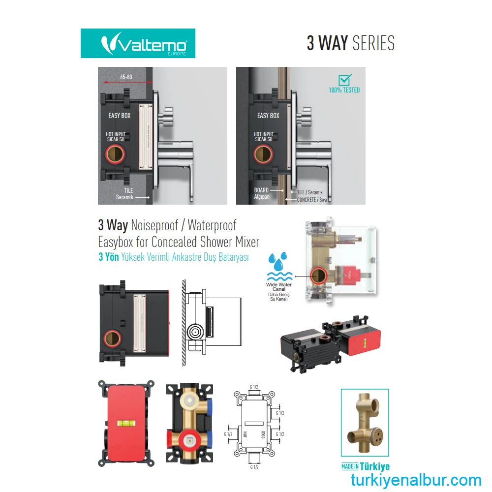 valtemo-valero-ankastre-dus-seti-3-yollu-yonlendirici-02 Valtemo 3 Yollu Ankastre Duş Setleri