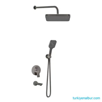 Valtemo Valero VS-4408 ArtGray Antrasit Ankastre Duş Seti