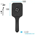 valtemo-vs-4414-mat-siyah-ankastre-dus-seti