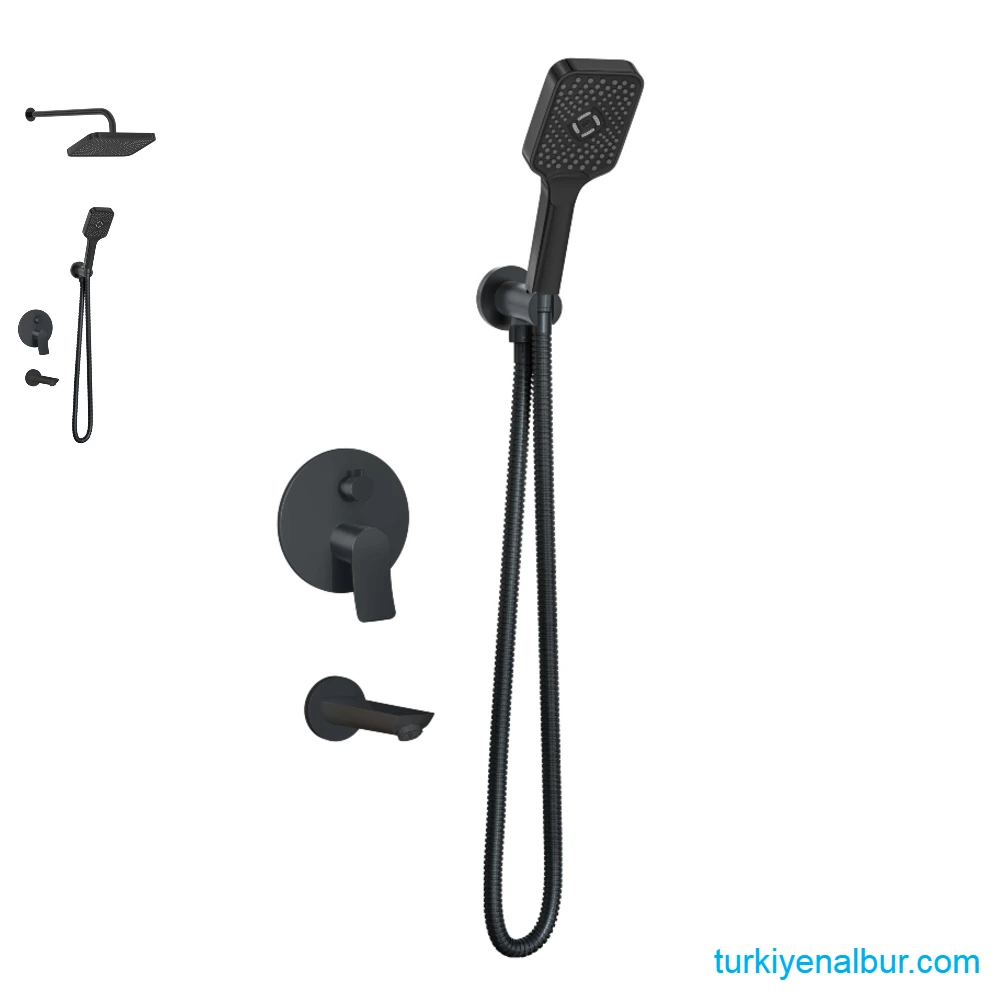 valtemo-valero-vs-4414-mat-siyah-ankastre-dus-seti Valtemo VS-4414 Mat Black Ankastre Duş Seti